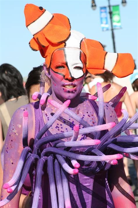 Clown Fish And Sea Anemone Costume From The Coney Island Mermaid Parade