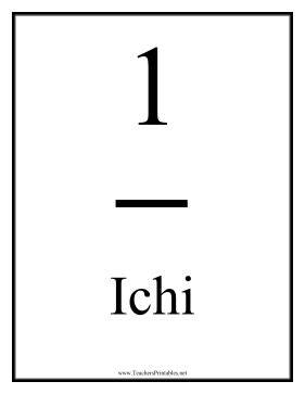The japanese numerals are the number names used in japanese. Japanese Number 1