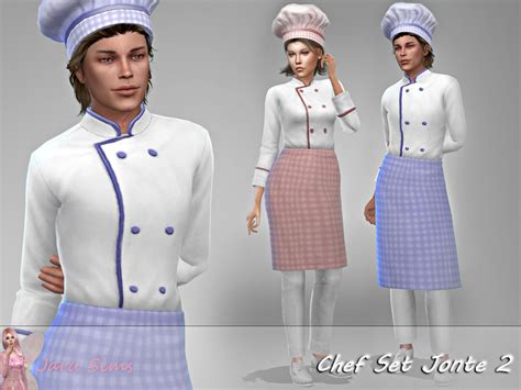 Chef Set Jonte 2 By Jaru Sims From Tsr • Sims 4 Downloads