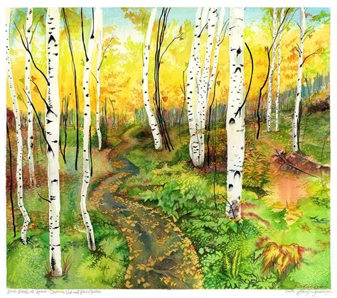 Birch Forest Art Prints Nature Wall Art Of Grands Jardins National
