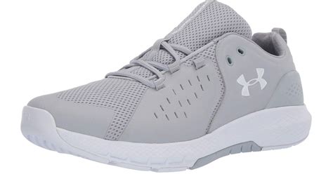 Under Armour Leather Charged Commit Tr 20 Cross Trainer In Gray For