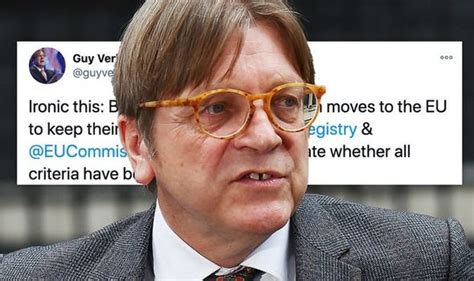 Brexit News Verhofstadt Orders For Brexit Group To Be Politics