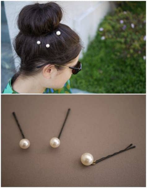 Make a bad hair day better with decorated bobby pins that sparkle with color and are easy to make! 21 Unexpectedly Stylish Ways to Wear Bobby Pins - DIY & Crafts