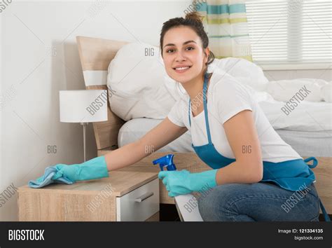 Female Housekeeper Image And Photo Free Trial Bigstock