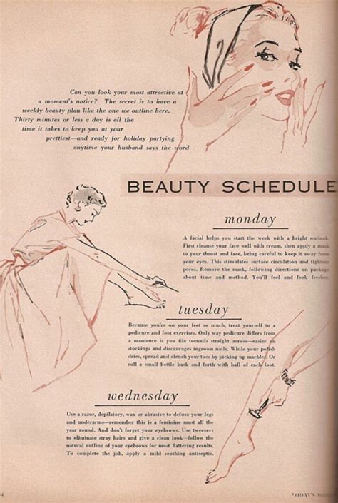 1952 beauty guide insists women should be perfectly primped at all times daily mail online