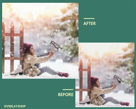 50 Snow Overlays Blowing Snow Photoshop Overlay Winter Etsy