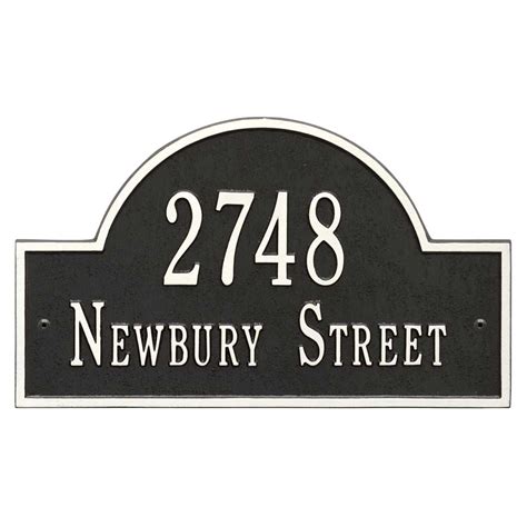 Whitehall Products Personalized Arch Shape Address Sign