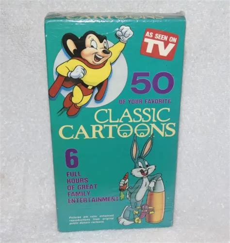50 classic cartoons vhs tape sealed as seen on tv 10 00 picclick