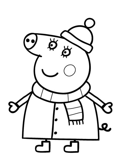 If you are looking cool things to color in kids cute cartoon peppa pig printable easy coloring pages. Mom from Peppa pig cartoon coloring pages for kids ...