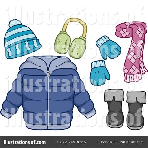 Winter Clothes Clipart 1299995 Illustration By Bnp Design Studio