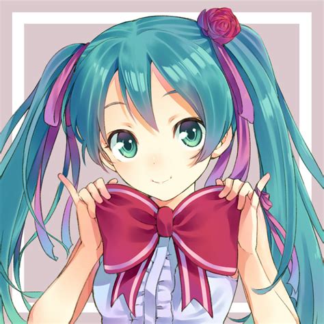 Cutest Bow For The Cutest Girl Hatsune Miku Awwnime