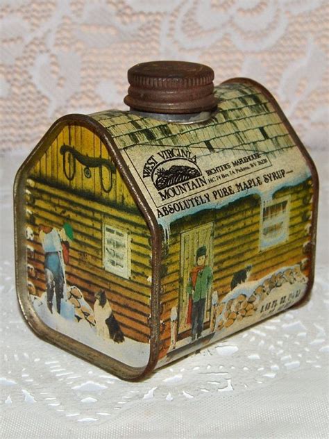 Maybe you would like to learn more about one of these? Log Cabin Rustic Tin Maple Syrup Farmhouse Kitchen Tin ...