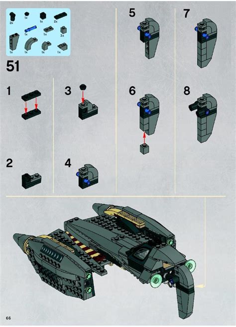 Lego 8095 General Grievous Starfighter Instructions Star Wars
