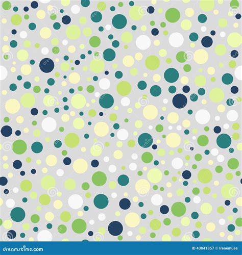 Abstract Geometric Polka Dot Seamless Pattern Stock Vector