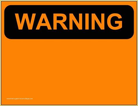 Warning Label Template Free Of Free Printable Warning Signs Download