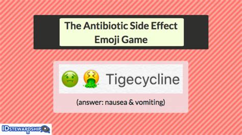 The Antibiotic Side Effect Emoji Game