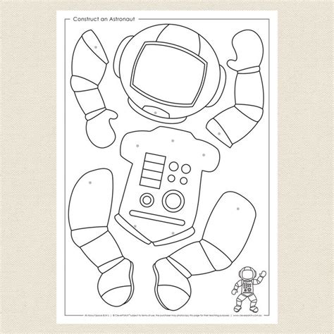 Free Printable Template Astronaut Craft Template
