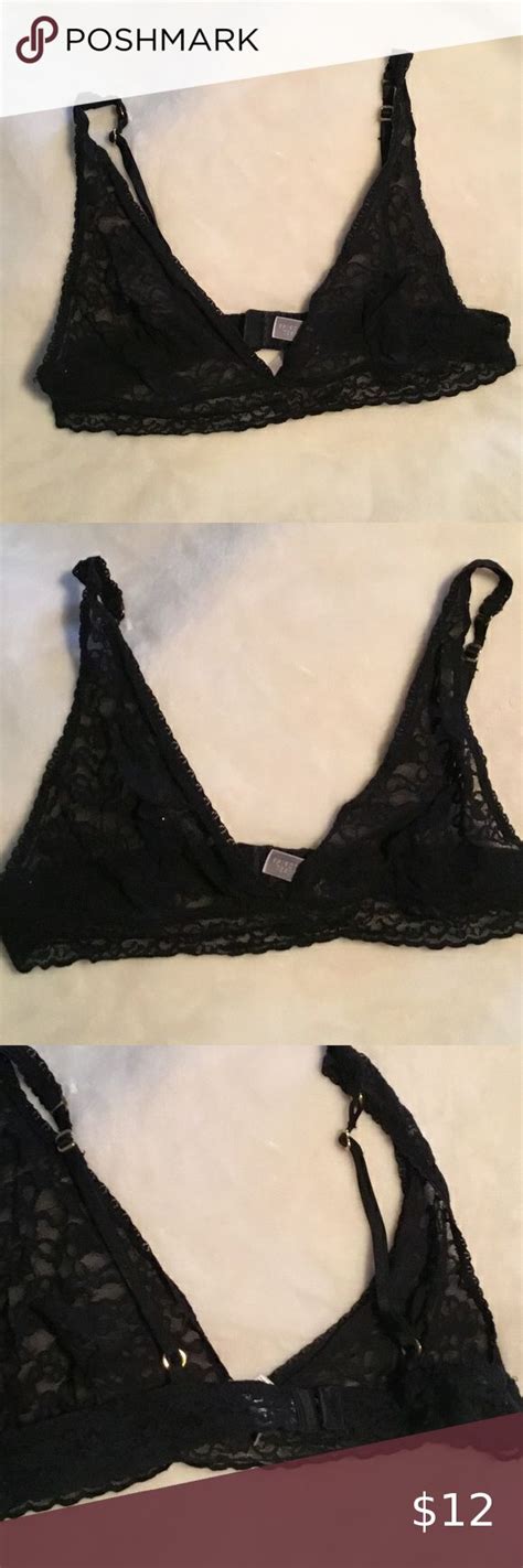 Victoria S Secret Black Lace See Through Bra In 2020 With Images Hot
