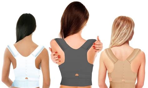 Padded Posture Correcting Brace Deal Of The Day Groupon Scoliosis