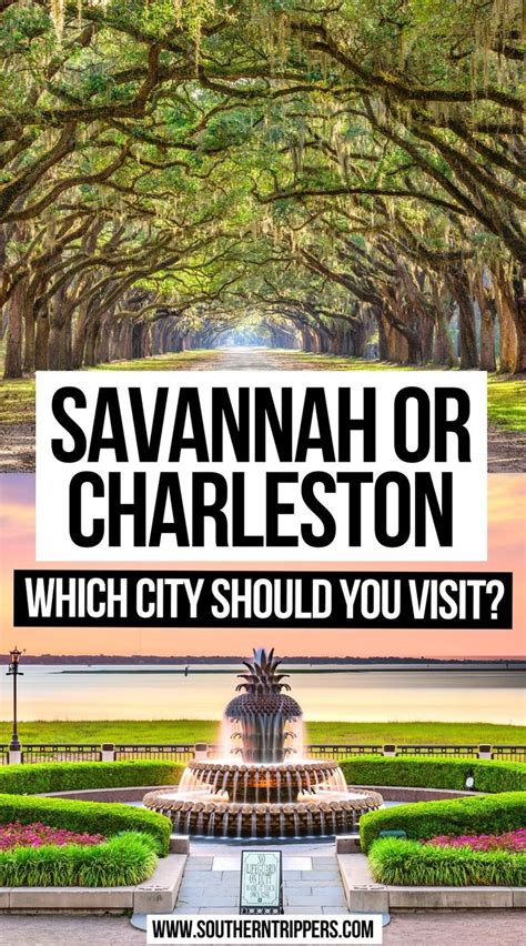 Savannah Or Charleston Which City Should You Visit Usa Travel