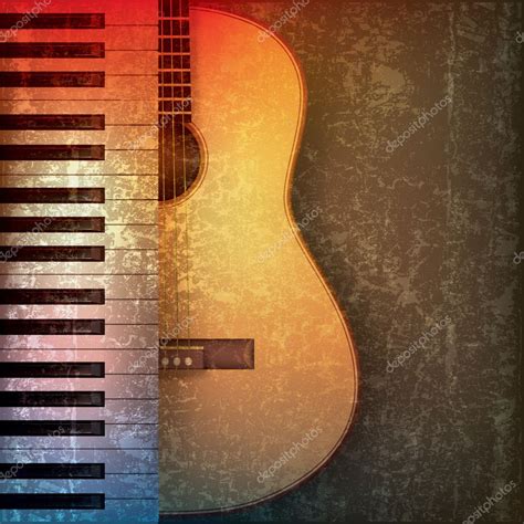 Una notas guitarra acustica 6 cuerdas es ese preciado intrumento que es ya un clásico en nuestra vidas, si te mueres por tener una buena guitarra una notas guitarra acustica 6 cuerdas eléctrica, es un instrumento idóneo para nuestros garajes porque contar con una guitarra es genial para animar. Abstrato grunge fundo com piano e guitarra — Vetor de ...
