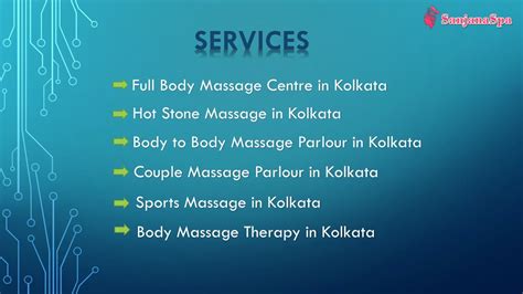 ppt sanjana spa and salon massage providing in kolkata powerpoint presentation id 11778968
