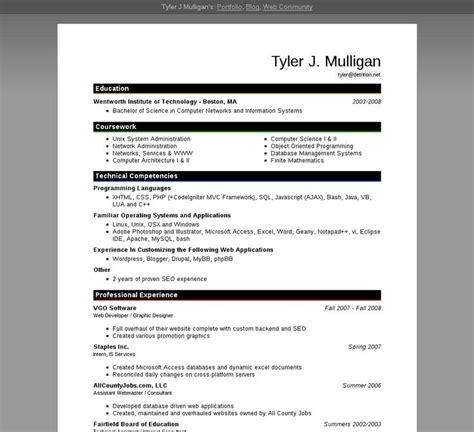 Bold Blocksheadings Diff Format Resume Microsoft Word Resume