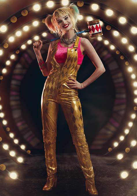 Harley Quinn Gold Overalls Women S Costume