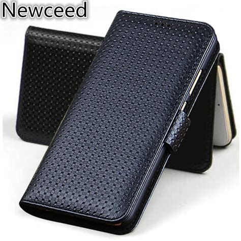 Genuine Leather Wallet Flip Case Card Slot Holder For Blackberry Key2