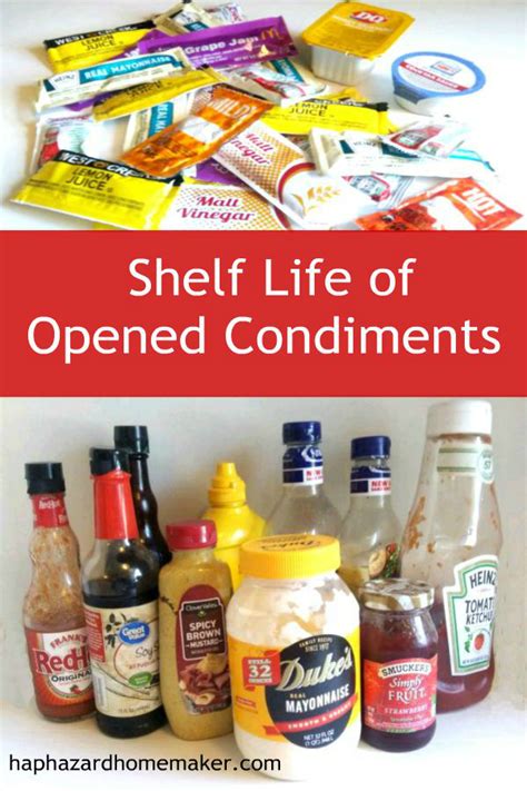 Shelf Life Of Opened Condiments Haphazard Homemaker Food Shelf Life