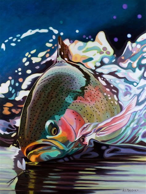 Artist Profile The Fly Fishing Art Of Ad Maddox The Venturing Angler