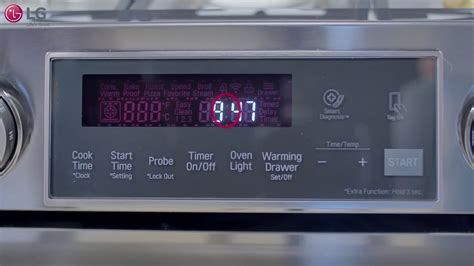 LG Range - Flashing Clock 