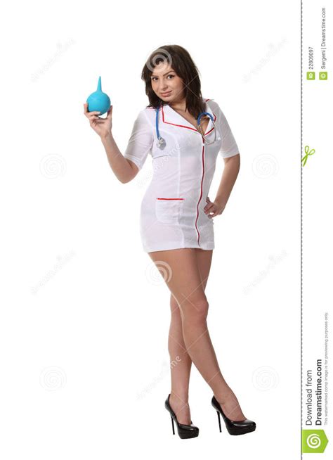 Nurse With Enema Stock Image Image Of Female Lady Professional