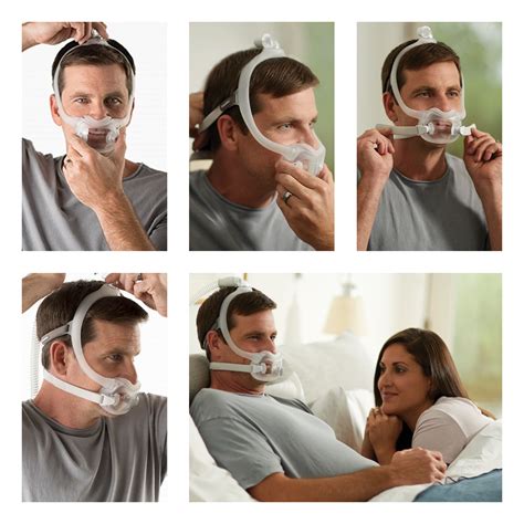 Place the fitting gauge on your nose as shown in the picture below. cpapXchange: DreamWear Full Face CPAP/BiPAP Mask FitPack ...