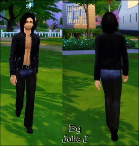 Maxis Male Leather Chap Bottom At Julietoon Julie J Sims 4 Updates