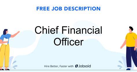 Chief financial officer (cfo) is usually responsible for for the administrative, financial, and risk management operations of the company. Chief Financial Officer Job Description - Jobsoid