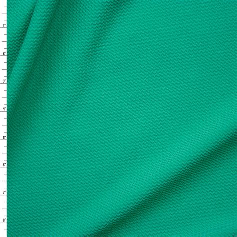 Cali Fabrics Solid Spearmint Bullet Textured Liverpool Knit Fabric By