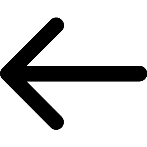 Arrow Thin Left Icon Vector 02