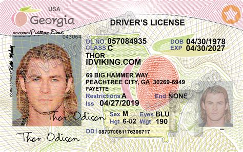 Georgia Ga Drivers License Scannable Fake Id Idviking