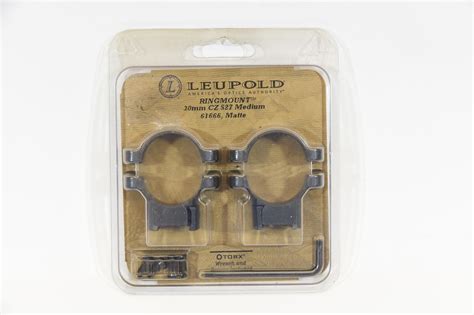 Set Leupold Ring Mounts For Cz 527 Medium New Landsborough Auctions
