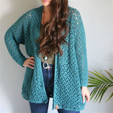 Crochet An Easy Lacy Spring Cardigan Mjs Off The Hook Designs