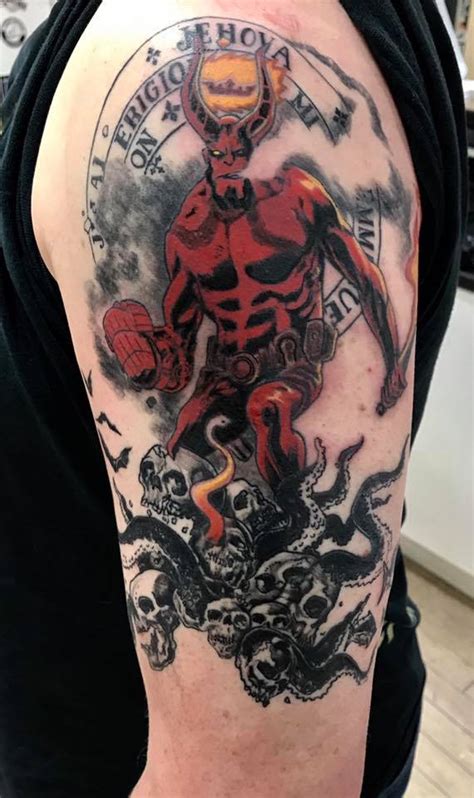 Hellboy Tattoo By Lucy Based On The Inked Up Chester Facebook