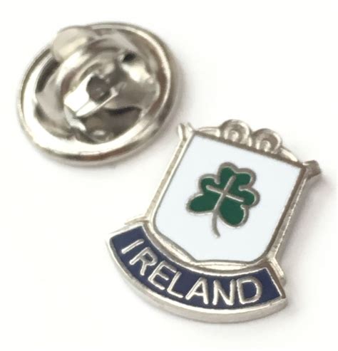 Ireland Shamrock Crested Small Enamel Lapel Pin Badge 0245 Etsy