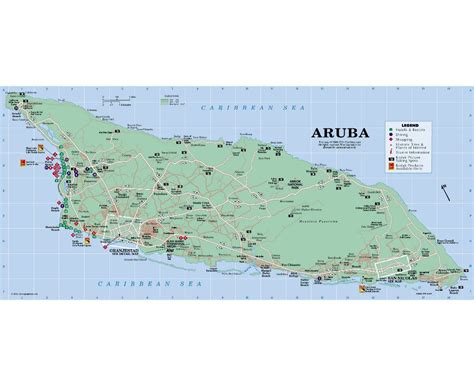 Maps Of Aruba Collection Of Maps Of Aruba North America Mapsland