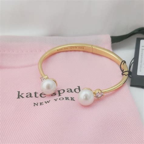Kate Spade Jewelry Nwt Kate Spade Pearls Of Wisdom Open Hinged