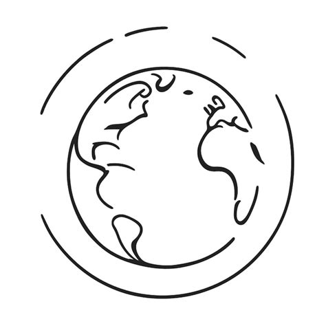 Premium Vector Eco Earth Globe Planet Circle Icon Vector Illustration