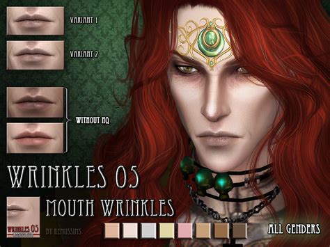 Sims 4 Ccs The Best Mouth Wrinkles By Remussims