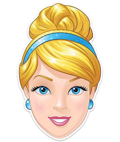 Askepot Officielle Disney Princess Barn Størrelse 2d Card Party Mask