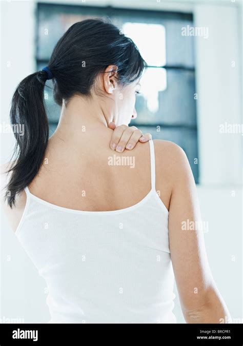 Woman With Backache Stock Photo Alamy
