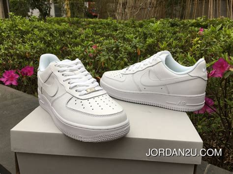 Nike Air Force 1 All White Free Shipping Price 9754 New Air